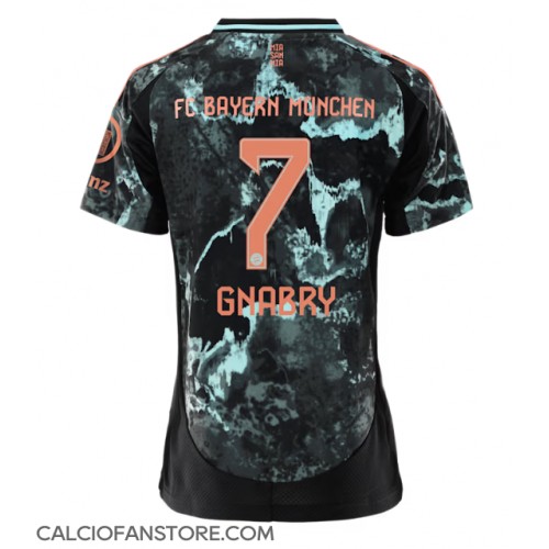 Maglia Calcio Bayern Munich Serge Gnabry #7 Seconda Divisa Donna 2024-25 Manica Corta